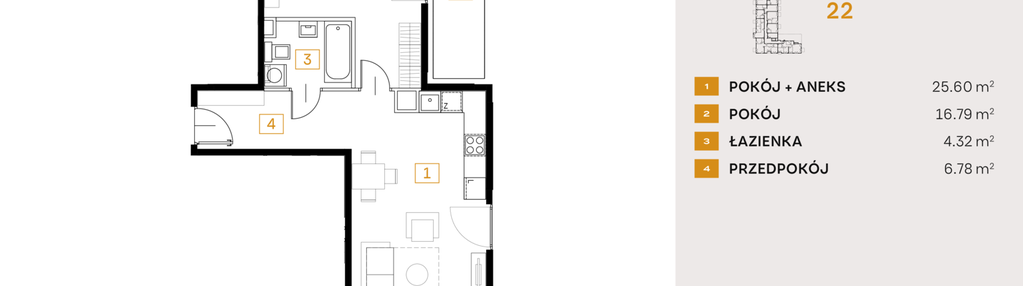 Mieszkanie w inwestycji: Osiedle Fi bud. 22, 24