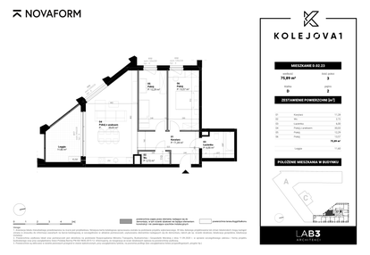 Mieszkanie w inwestycji: Kolejova 1