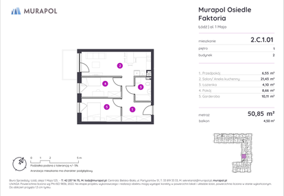 Mieszkanie w inwestycji: Murapol Osiedle Faktoria