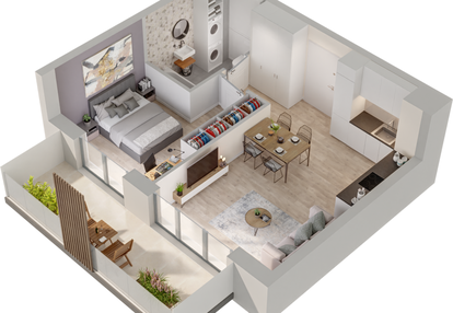 Mieszkanie w inwestycji: Mieszkaj w mieście - przy Bonarce