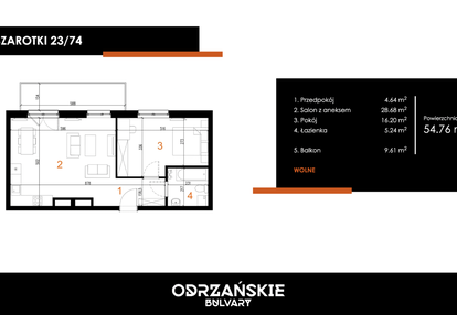 Mieszkanie w inwestycji: Odrzańskie Bulvary