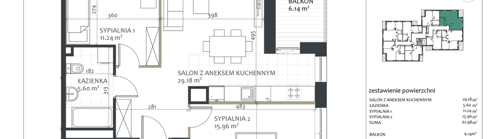 Mieszkanie w inwestycji: Sosnovia