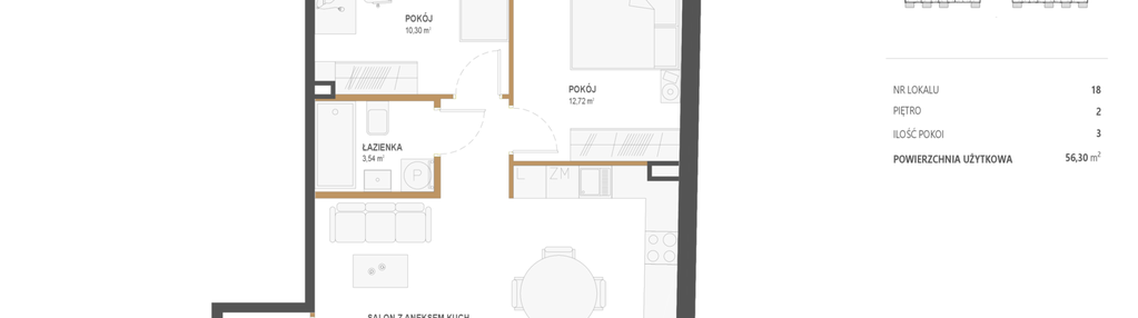 Mieszkanie w inwestycji: Popularna 35
