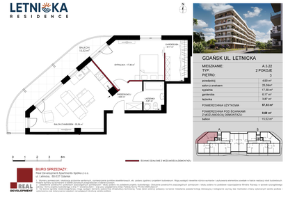 Mieszkanie w inwestycji: Letnicka Residence