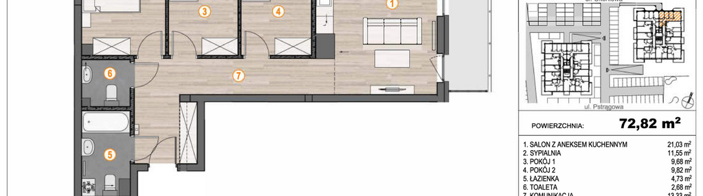 Mieszkanie w inwestycji: Osiedle Łososiowa