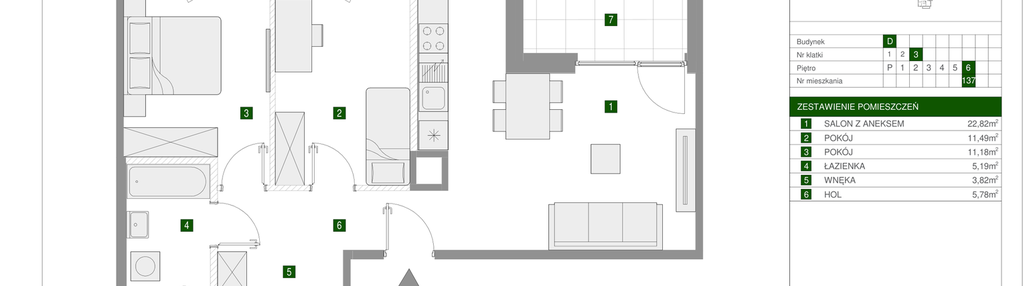 Mieszkanie w inwestycji: Osiedle Urbino etap 1.4