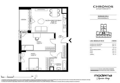 Mieszkanie w inwestycji: Chronos