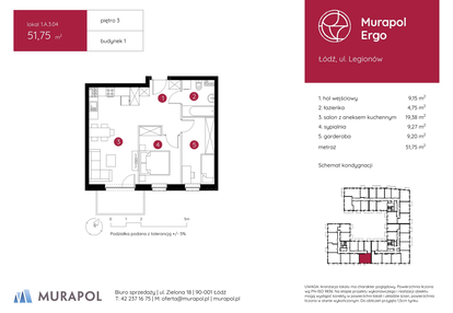 Mieszkanie w inwestycji: Murapol Ergo