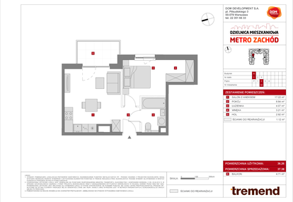 Mieszkanie w inwestycji: Dzielnica Mieszkaniowa Metro Zachód - etap 8.1