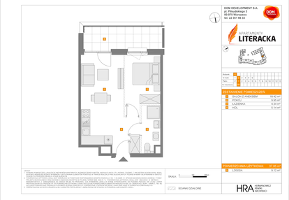 Mieszkanie w inwestycji: Apartamenty Literacka etap 2.2