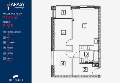 Mieszkanie w inwestycji: Tarasy Sobieskiego