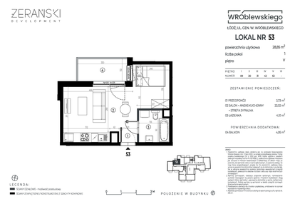 Mieszkanie w inwestycji: Wróblewskiego