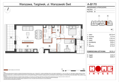 Mieszkanie w inwestycji: Warszawski Świt etap VII