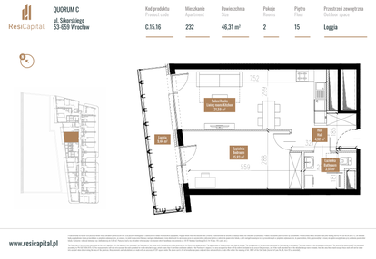 Mieszkanie w inwestycji: Quorum Apartments