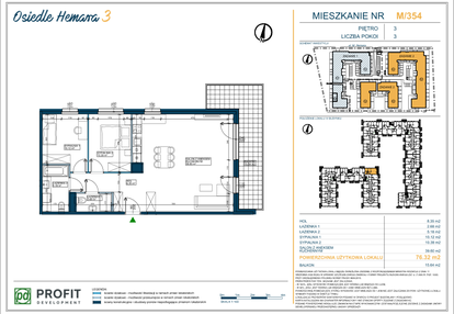 Mieszkanie w inwestycji: Osiedle Hemara - etap III bud. 2 i 3