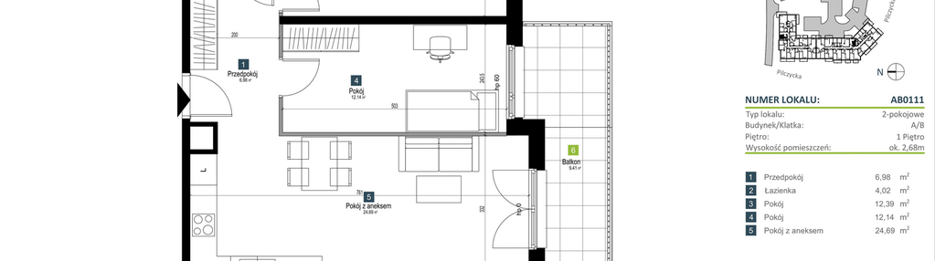 Mieszkanie w inwestycji: Pilczycka Vita