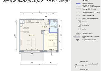 Mieszkanie w inwestycji: Modern Mokotów etap 6, budynek F1 i F2