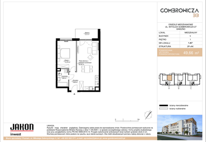 Mieszkanie w inwestycji: Gombrowicza 33