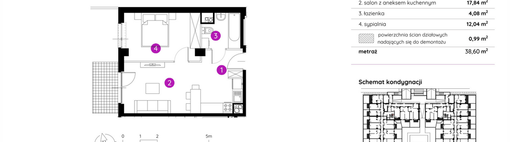 Mieszkanie w inwestycji: Murapol Apartamenty na Wzgórzu - bud. 4 i 5