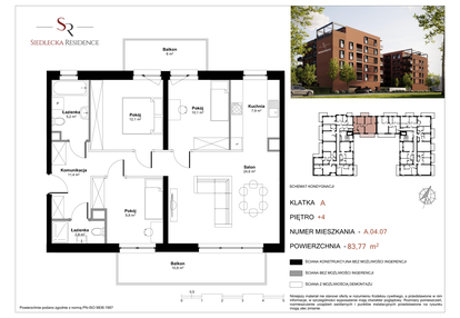 Mieszkanie w inwestycji: Siedlecka Residence