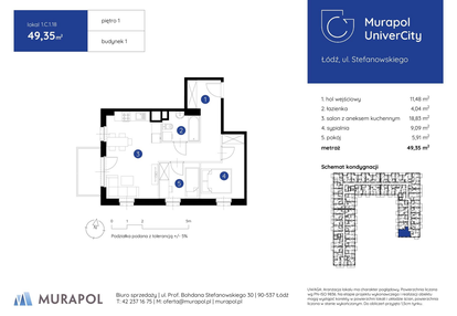 Mieszkanie w inwestycji: Murapol UniverCity