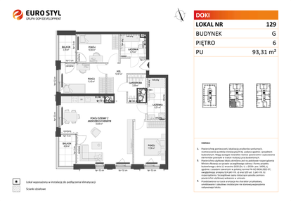 Mieszkanie w inwestycji: DOKI etap II (bud. G)