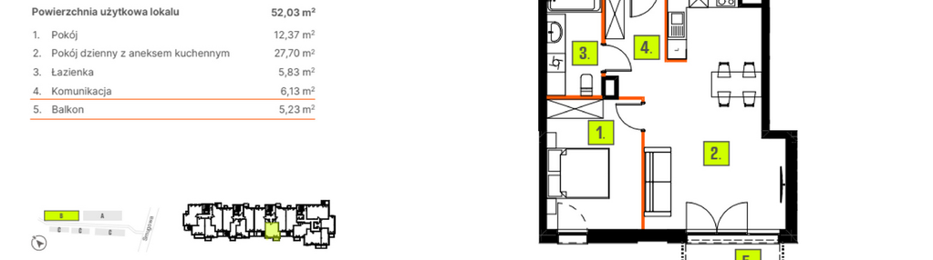 Mieszkanie w inwestycji: Osiedle BLASK - Etap I