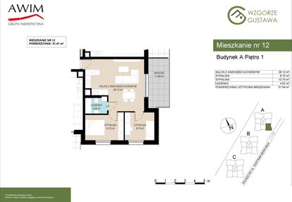 Mieszkanie w inwestycji: Wzgórze Gustawa