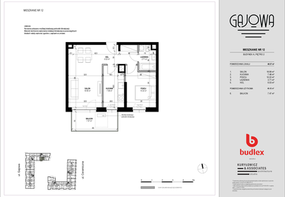 Mieszkanie w inwestycji: Gajowa bud. A