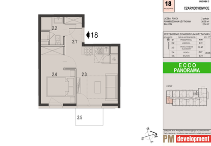 Mieszkanie w inwestycji: Ecco Panorama etap II budynki C, D