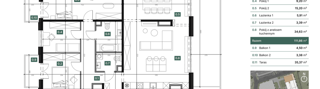 Mieszkanie w inwestycji: Sadyba 2.0