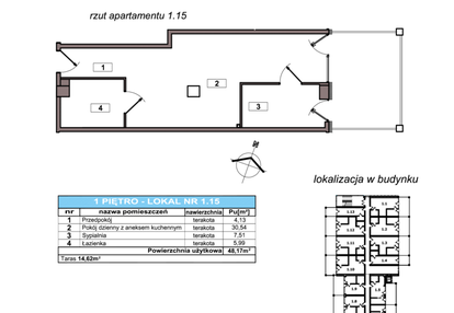 Mieszkanie w inwestycji: Apartamenty Błękitne Tarasy