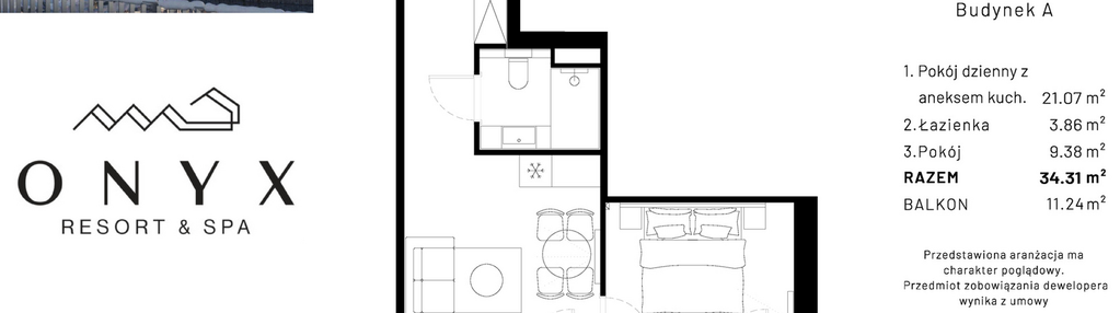 Mieszkanie w inwestycji: Onyx Resort & Spa