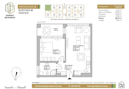 Mieszkanie w inwestycji: Ogrody Reymonta