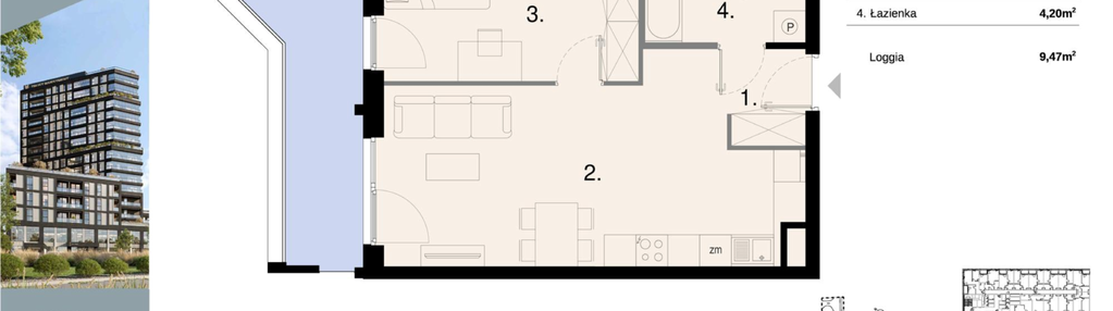 Mieszkanie w inwestycji: Sky Trust etap II - apartamenty inwestycyjne 23% VAT PRS