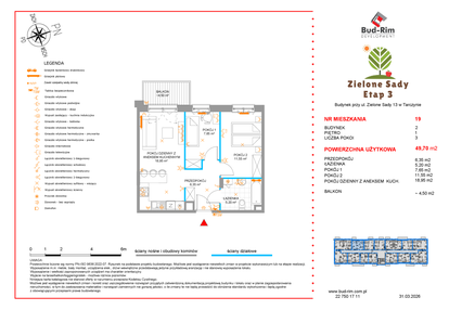 Mieszkanie w inwestycji: Zielone Sady etap III B2