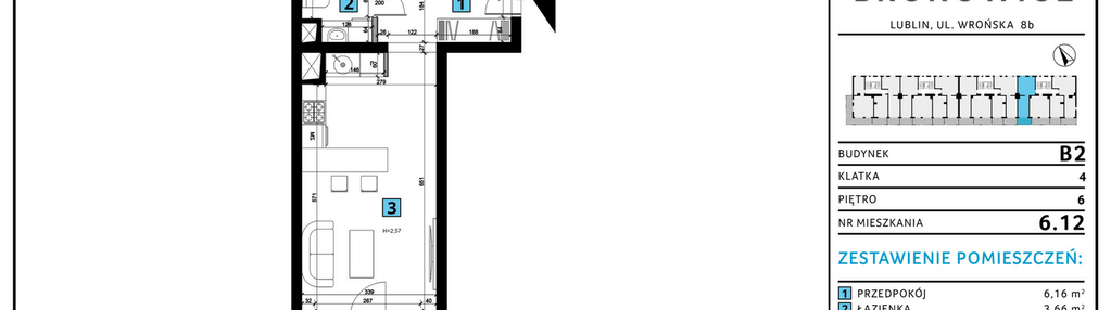 Mieszkanie w inwestycji: Nowe Bronowice etap II