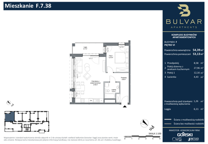 Mieszkanie w inwestycji: Bulvar Apartments - etap I