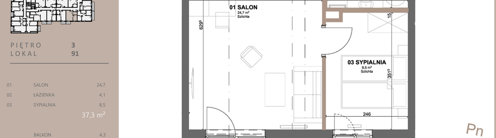 Mieszkanie w inwestycji: BETWEEN