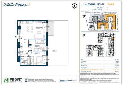 Mieszkanie w inwestycji: Osiedle Hemara - etap III bud. 2 i 3