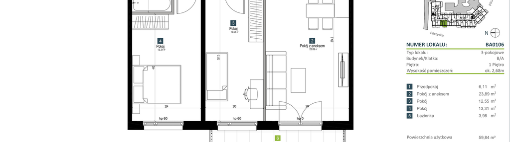 Mieszkanie w inwestycji: Pilczycka Vita