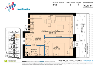 Mieszkanie w inwestycji: Osiedle Hawelańska etap III - bud. B