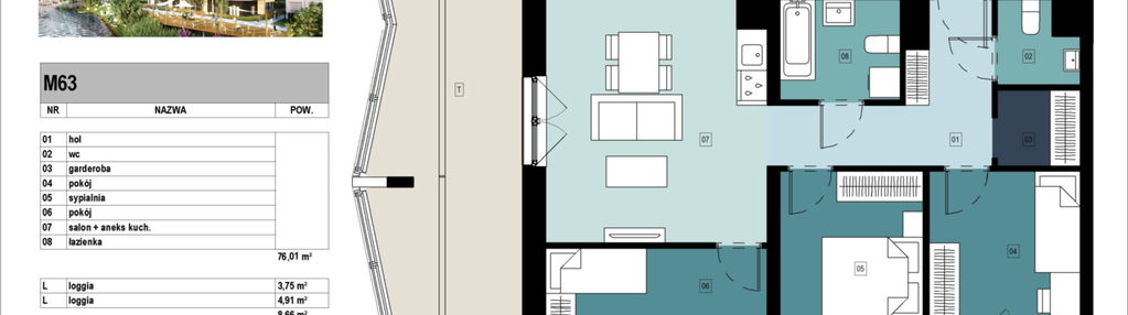 Mieszkanie w inwestycji: Panorama Kwiatkowskiego