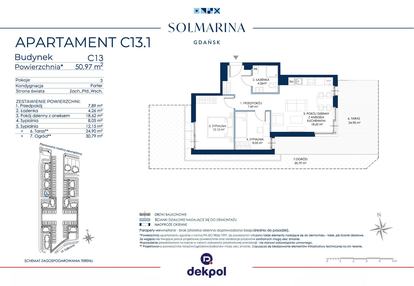 Mieszkanie w inwestycji: Sol Marina etap III