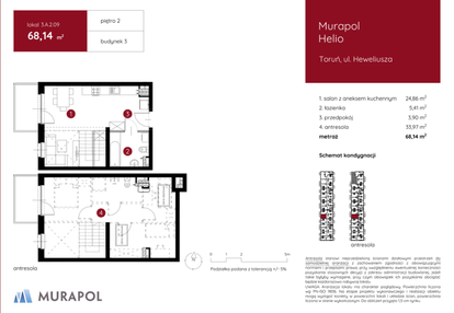 Mieszkanie w inwestycji: Murapol Helio