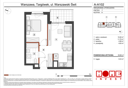 Mieszkanie w inwestycji: Warszawski Świt etap VII