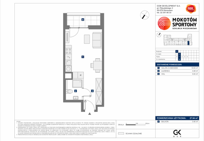 Mieszkanie w inwestycji: Mokotów Sportowy 3.1