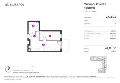 Mieszkanie w inwestycji: Murapol Osiedle Faktoria