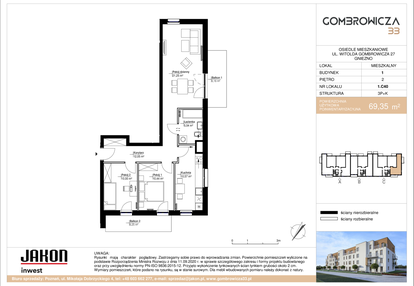 Mieszkanie w inwestycji: Gombrowicza 33