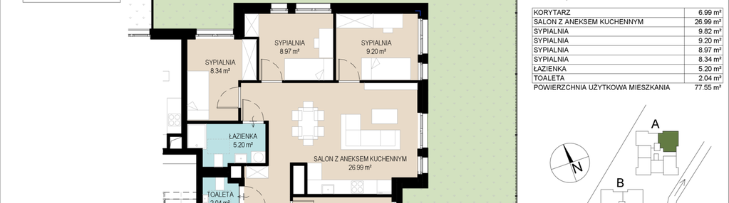 Mieszkanie w inwestycji: Wzgórze Gustawa